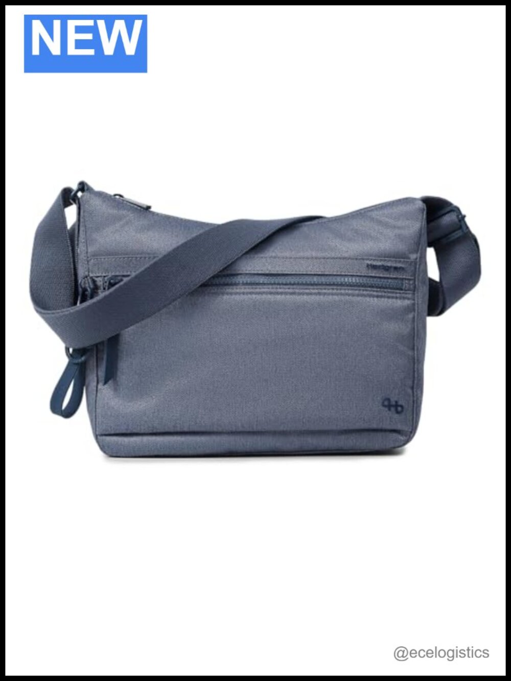 Nylon Shoulder Bag Satchel Adjustable Strap Zip Closure Lightweight